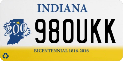 IN license plate 980UKK