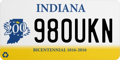 IN license plate 980UKN