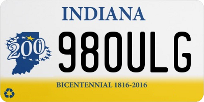 IN license plate 980ULG