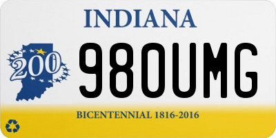 IN license plate 980UMG