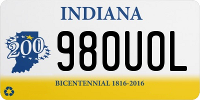 IN license plate 980UOL
