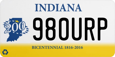 IN license plate 980URP