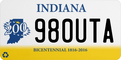 IN license plate 980UTA