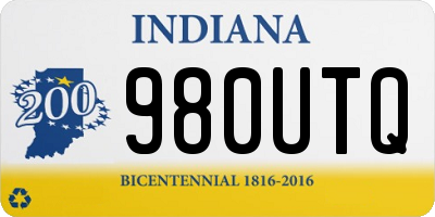 IN license plate 980UTQ