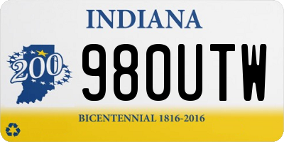 IN license plate 980UTW
