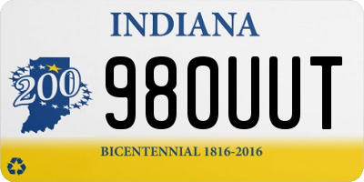 IN license plate 980UUT