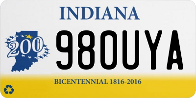 IN license plate 980UYA