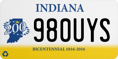 IN license plate 980UYS