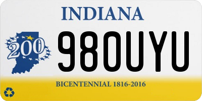 IN license plate 980UYU