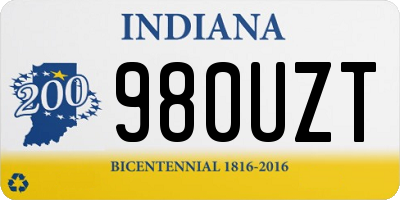 IN license plate 980UZT