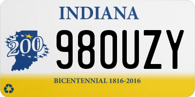 IN license plate 980UZY