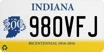 IN license plate 980VFJ