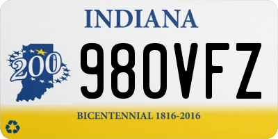 IN license plate 980VFZ