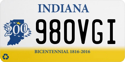 IN license plate 980VGI