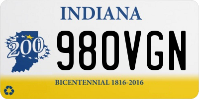 IN license plate 980VGN