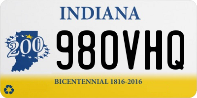 IN license plate 980VHQ