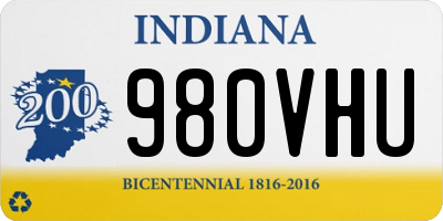 IN license plate 980VHU