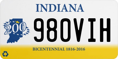 IN license plate 980VIH
