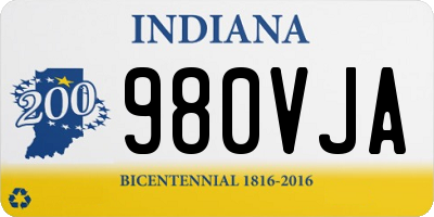 IN license plate 980VJA