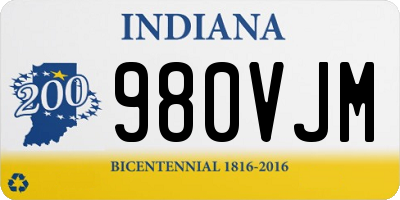 IN license plate 980VJM