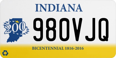IN license plate 980VJQ