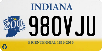 IN license plate 980VJU