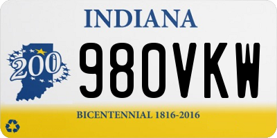 IN license plate 980VKW