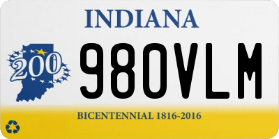 IN license plate 980VLM
