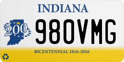 IN license plate 980VMG