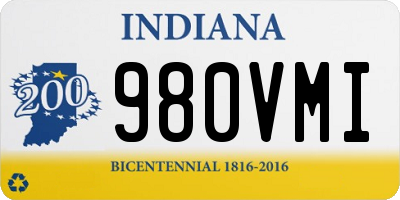 IN license plate 980VMI