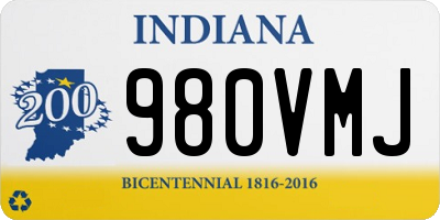 IN license plate 980VMJ