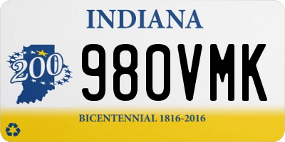 IN license plate 980VMK