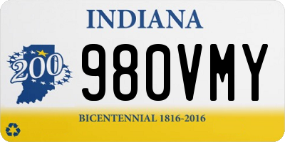 IN license plate 980VMY