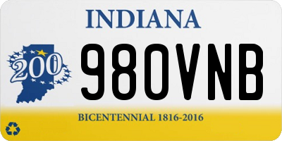 IN license plate 980VNB