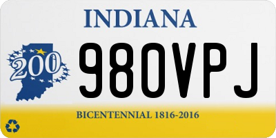 IN license plate 980VPJ