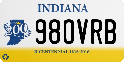 IN license plate 980VRB