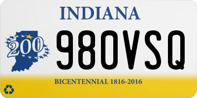 IN license plate 980VSQ