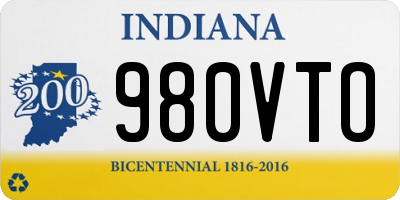 IN license plate 980VTO