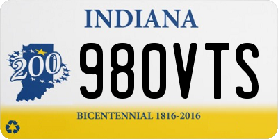 IN license plate 980VTS