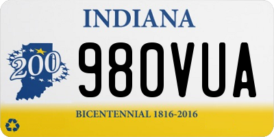 IN license plate 980VUA