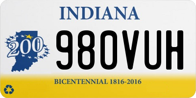 IN license plate 980VUH