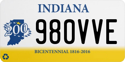 IN license plate 980VVE
