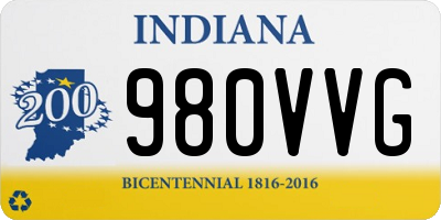 IN license plate 980VVG