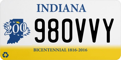 IN license plate 980VVY
