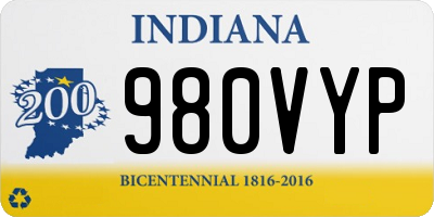 IN license plate 980VYP