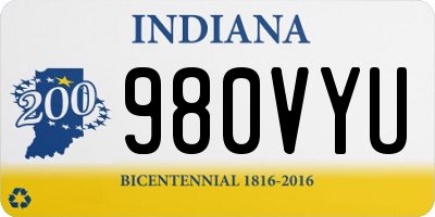 IN license plate 980VYU