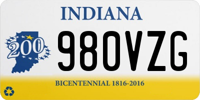 IN license plate 980VZG