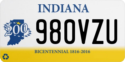 IN license plate 980VZU
