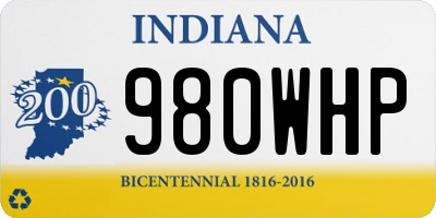 IN license plate 980WHP