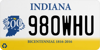 IN license plate 980WHU